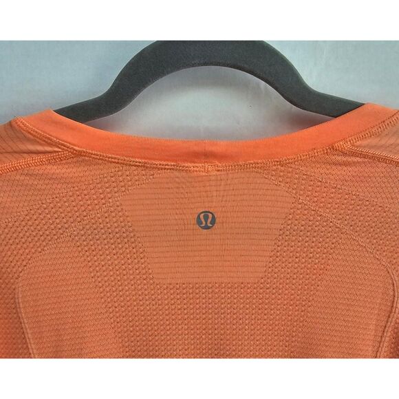 Lululemon Men’s Metal Vent Tech Training / Workout Tee | Size L | Orange - Picture 4 of 5